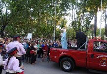 La Virgen del Rosario visita la iglesia San Luis