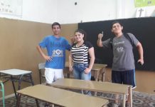 Estudiantes de Normal acondicionan aulas