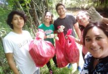 Alumnos de la Escuela Técnica de Gowland realizaron limpieza en el Balta