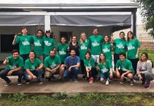 Jóvenes pintaron jardín de infantes