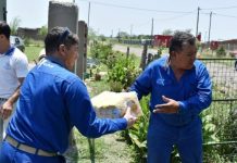 Petroleros realizaron importante donación a comedor de Agote