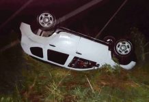 Familia accidentada tras vuelco sobre Ruta 5