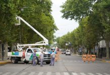 Avanzan los preparativos en avenida 29 para las noches de corsos