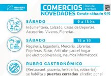 Amplían días y horarios para el comercio