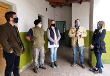 Recorren obras en el Centro Educativo Complementario