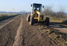 Se realizan trabajos en caminos rurales del partido