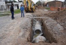 Concretan obra hídrica en barrio La Amistad con futuro de pavimento