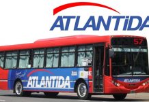 Línea 57 Atlántida con cambio de recorrido desde este lunes 10