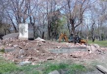 Parque: demuelen estructura donde funcionó el observatorio