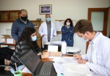Di Nápoli también estuvo en el hospital
