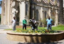 Comienza primera etapa de embellecimiento en los Jardines de la Basílica Catedral