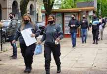 Concientización junto a los comercios de la zona céntrica