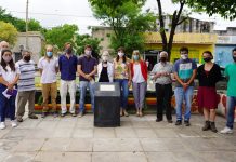 Reinstauran placa en la plazoleta que lleva el nombre del Dr. Manlio Gioscio