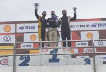 El “Flaco” Funcia segundo y cuarto en el Mouras