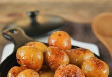 Papas caramelizadas a la naranja
