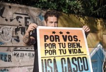 Desde lo artístico continúa la campaña por el uso del casco