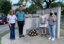 Radicales homenajearon a Raúl Alfonsín