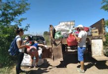Realizaron otra jornada de limpieza en la zona verde del Arroyo Balta