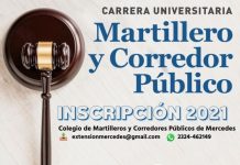 Sigue abierta la Inscripción para estudiar la carrera de Martillero y Corredor Público