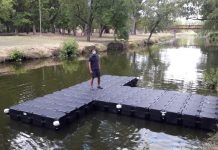 Instalan nuevo muelle en el Parque Municipal