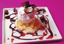 Postre helado de ananá, ideal para Navidad