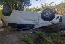 Vuelco sin consecuencias