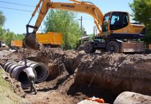 Destacan obra hídrica en calle 61