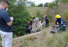 Jóvenes mercedinos accidentados en Ruta 41