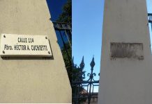 Misteriosa desaparición de la Placa de Héctor Cuchietti