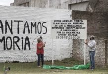 Cinco árboles, un cartel y un mural fueron parte del homenaje del barrio San Antonio