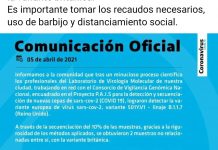 Detectan cepa británica de COVID en Mercedes