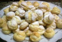 Bombitas rellenas de crema pastelera