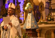 Monseñor Scheinig presidió misa en Luján por el Día de La Virgen con fuerte pedido de unidad nacional