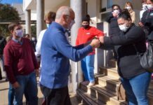 La visita de Gollan fue una recorrida oficial