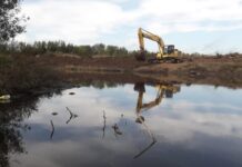 Río Luján: comenzaron obras de ensanche en el cauce a la altura de Pilar