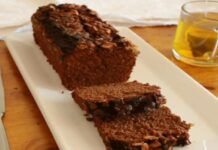 Budín de avena y chocolate