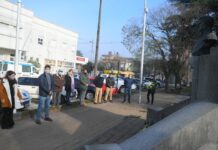 Se conmemoró el Día de la Bandera en Plaza Belgrano
