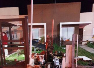 Violenta explosión de casilla de gas