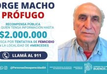 Ofrecen hasta 2 millones de pesos por la aparición del prófugo Jorge Macho