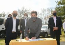 El ministro del Interior recorrió localidades vecinas con importantes novedades
