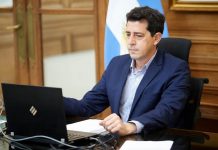 El ministro del Interior tuvo un encuentro con la Cámara de Comercio de Estados Unidos en Argentina