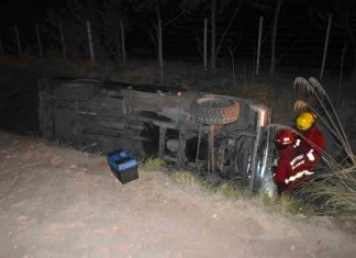 Vuelco en zona rural