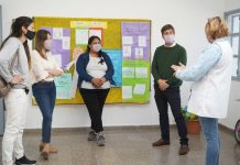 Recorrida por obras y entrega de material al Centro Educativo Complementario
