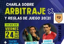 Habrá una charla sobre arbitraje
