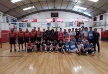Encuentro de vóley Mayores en el club Quilmes