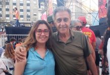 María Maldonado participó del acto del FIT en Plaza de Mayo