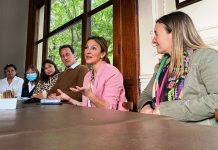 La ministra de Educación de Larreta también acompañó a los candidatos locales de Juntos