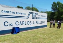 Imponen el nombre de Carlos Pallero al campo de deportes del gremio mercantil