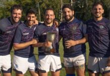 Franco Caballero de Rosa campeón con Barceló Rugby