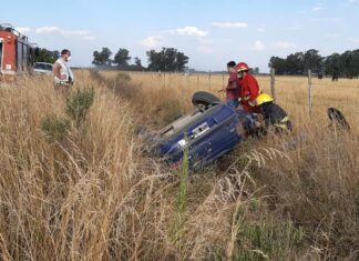 Vuelco en zona rural